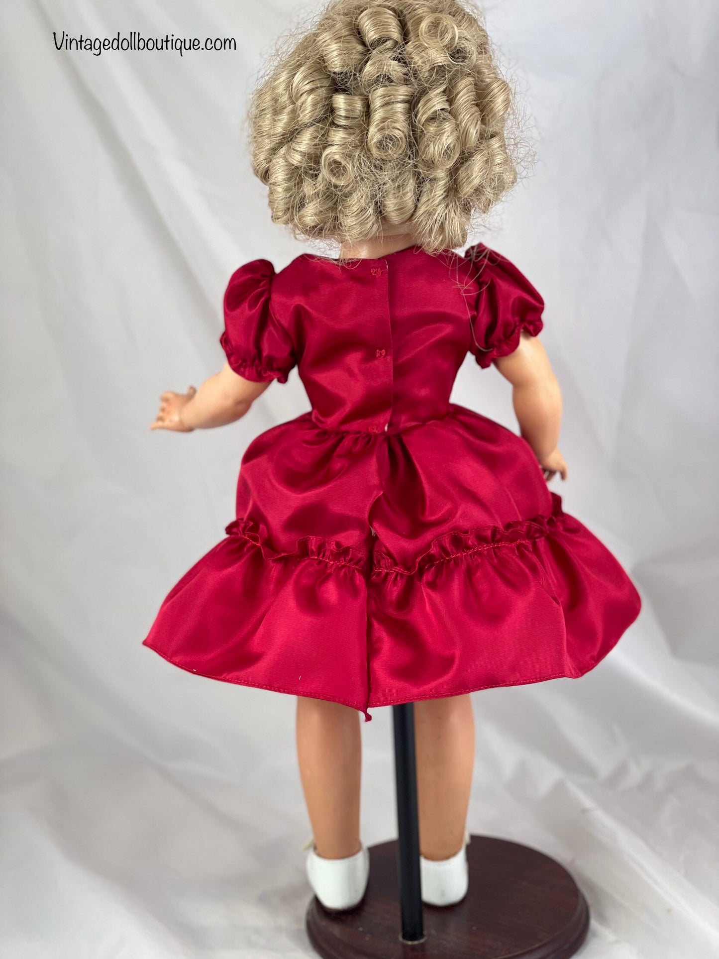 Red Taffeta Dress for 19” Raving Beauty