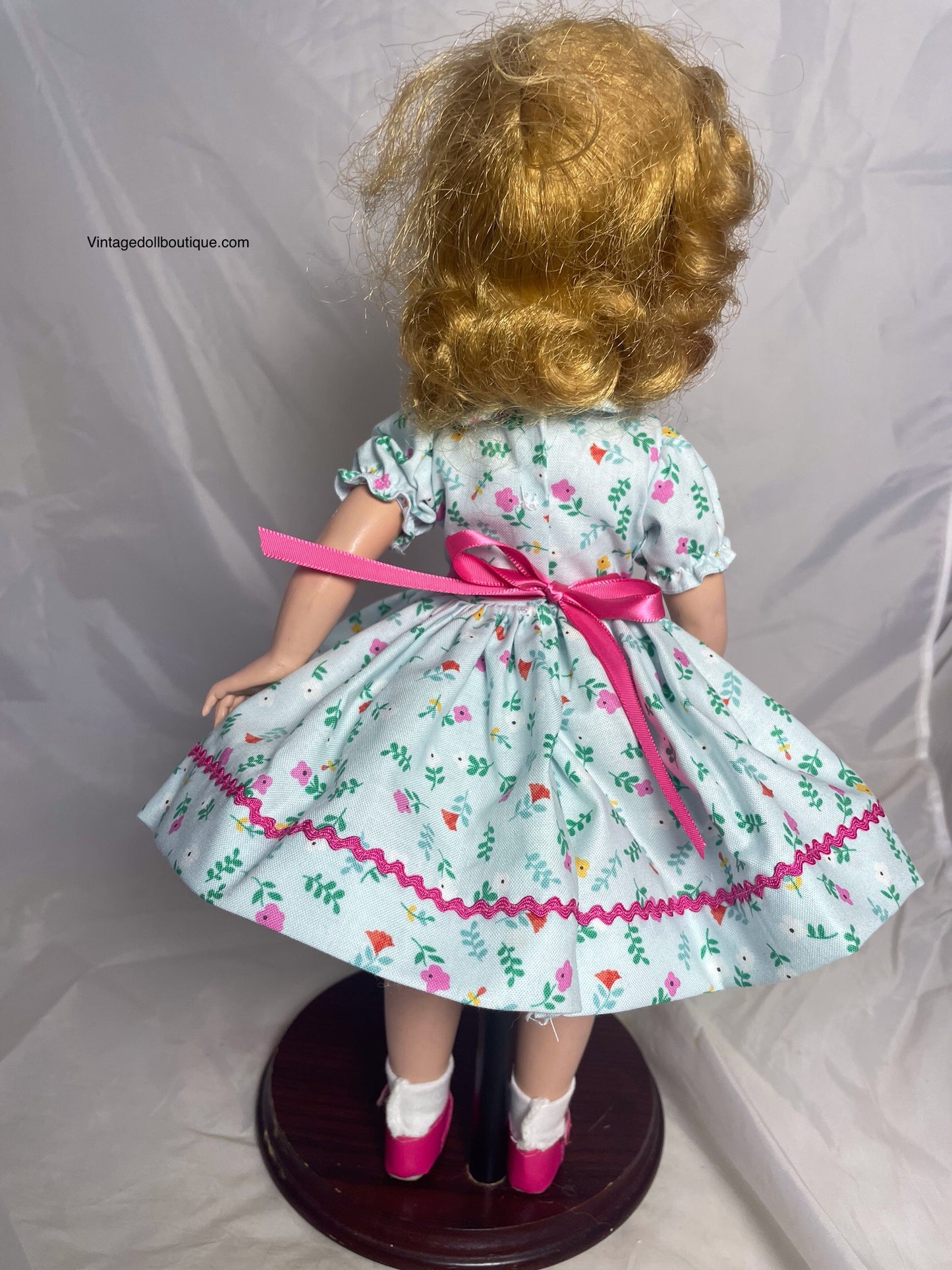 Floral dress for 14” Madame Alexander doll