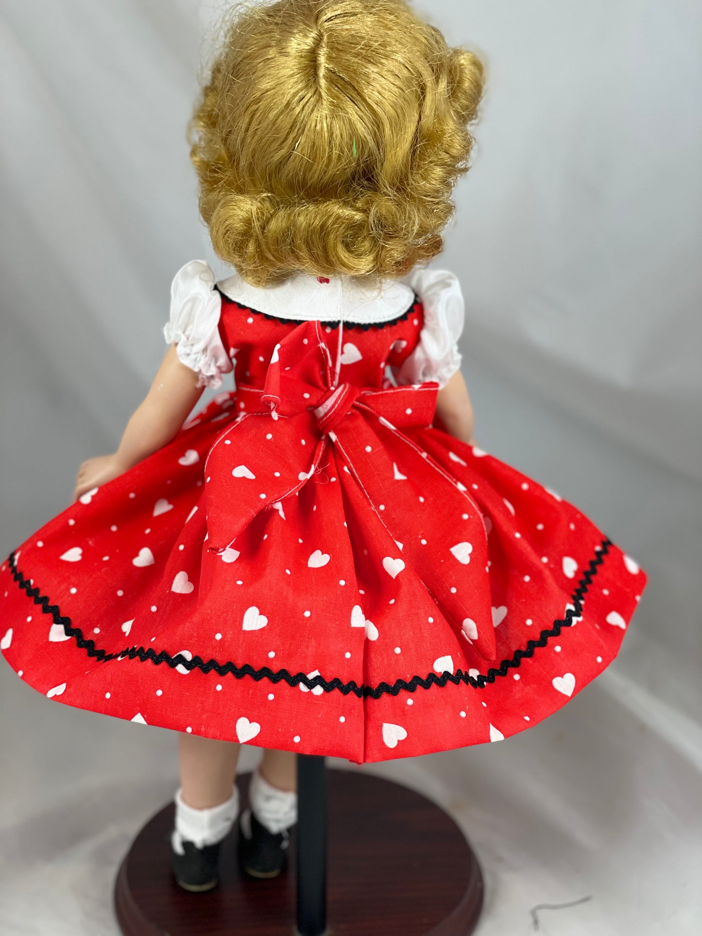 Valentines day dress for 14/15” Madame Alexander doll