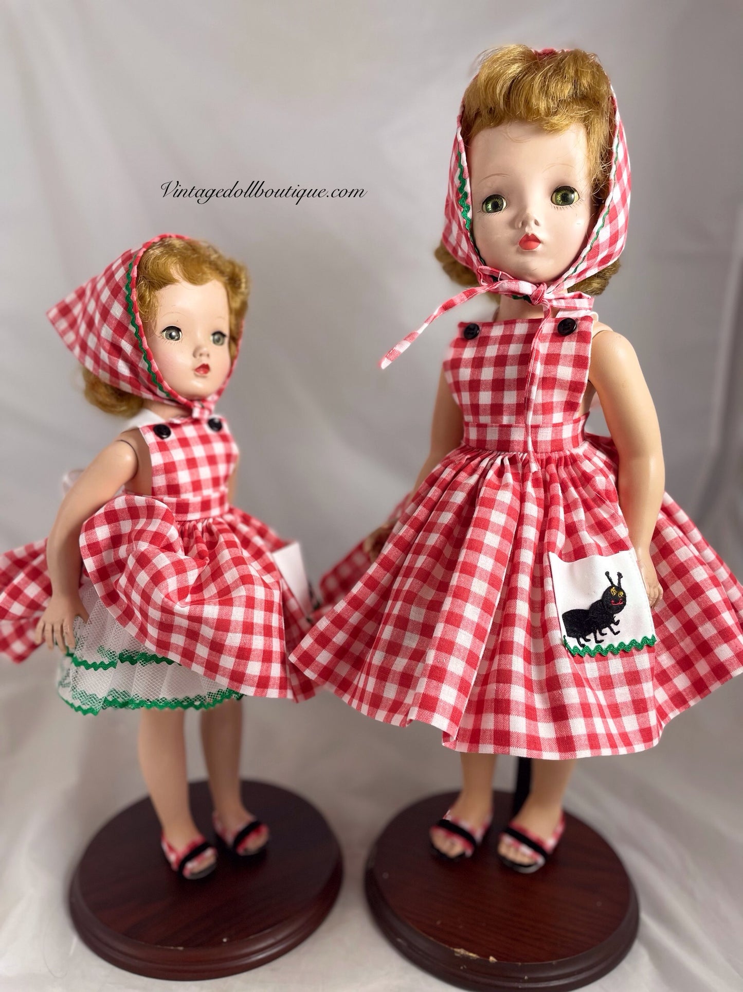 dress, bloomers, hat, socks and shoes for 14/15 Madame Alexander doll