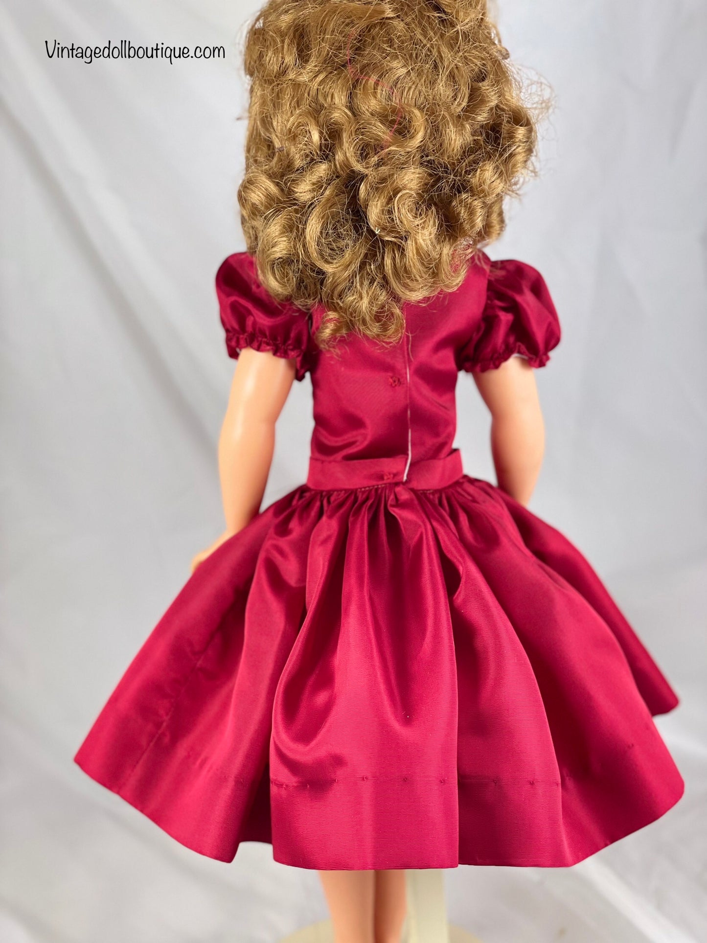 Red Taffeta Dress for 22” Miss Revlon