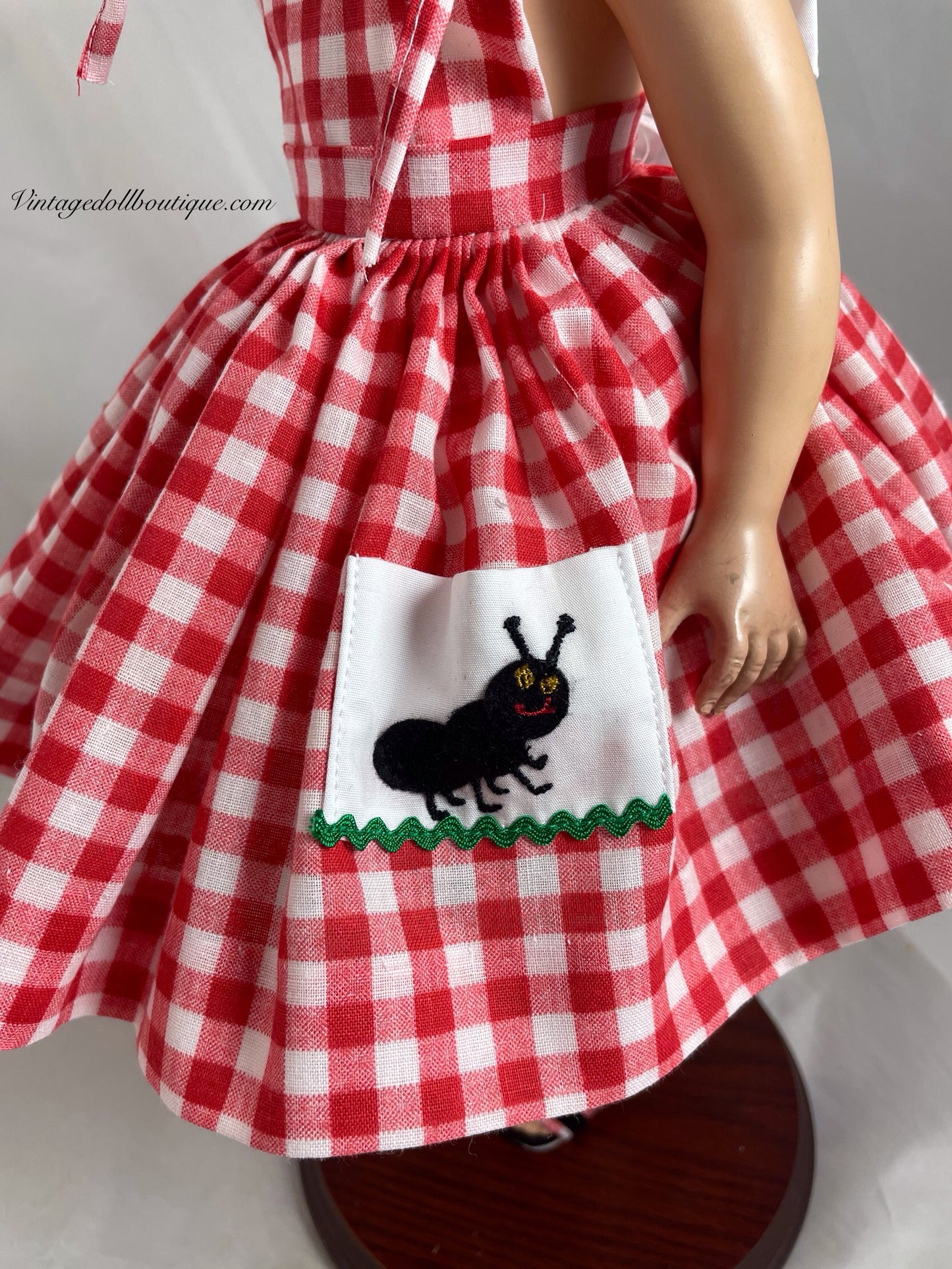 dress, bloomers, hat, socks and shoes for 17/18 Madame Alexander doll