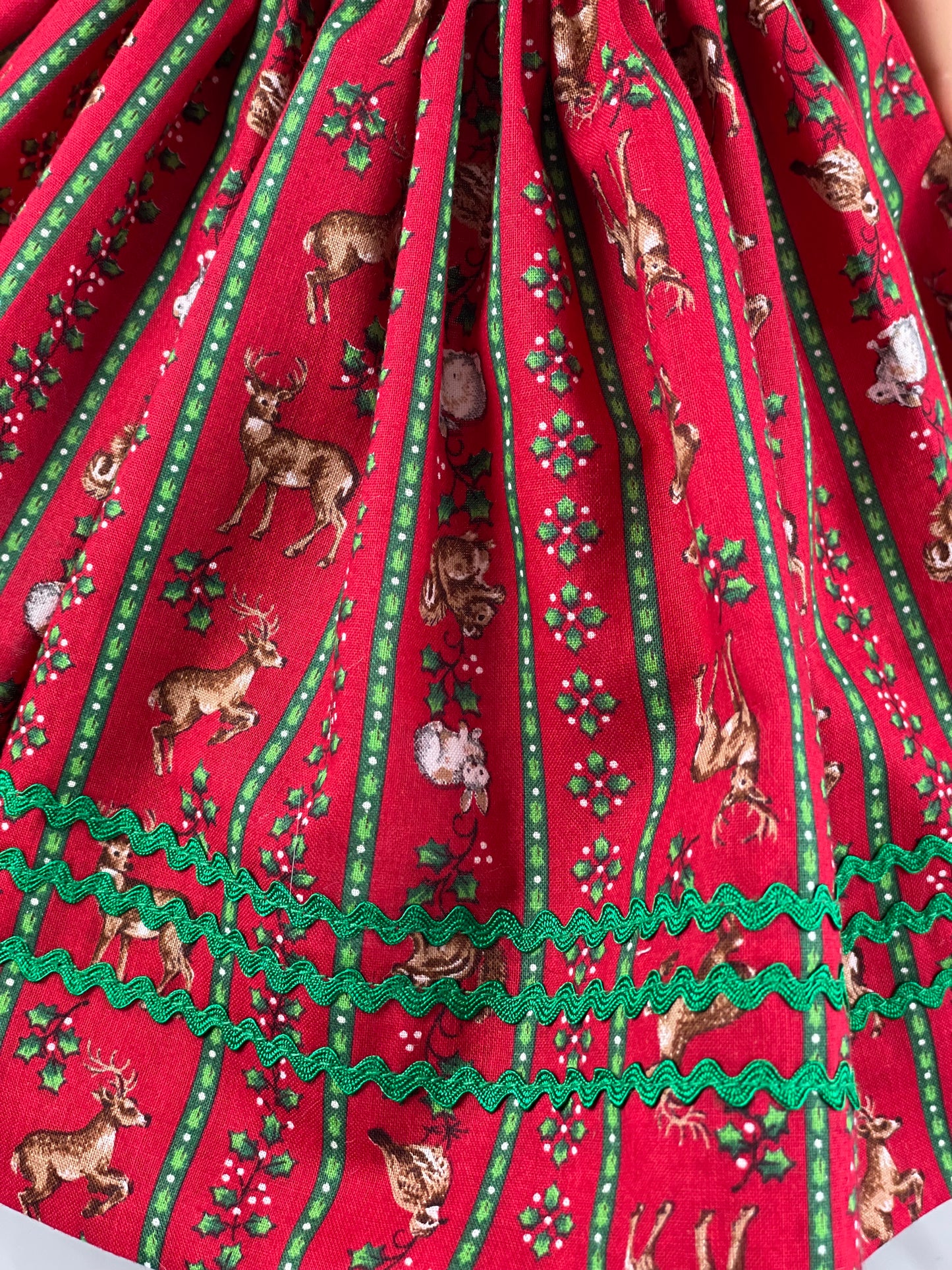 Red Christmas dress for 21” Cissy