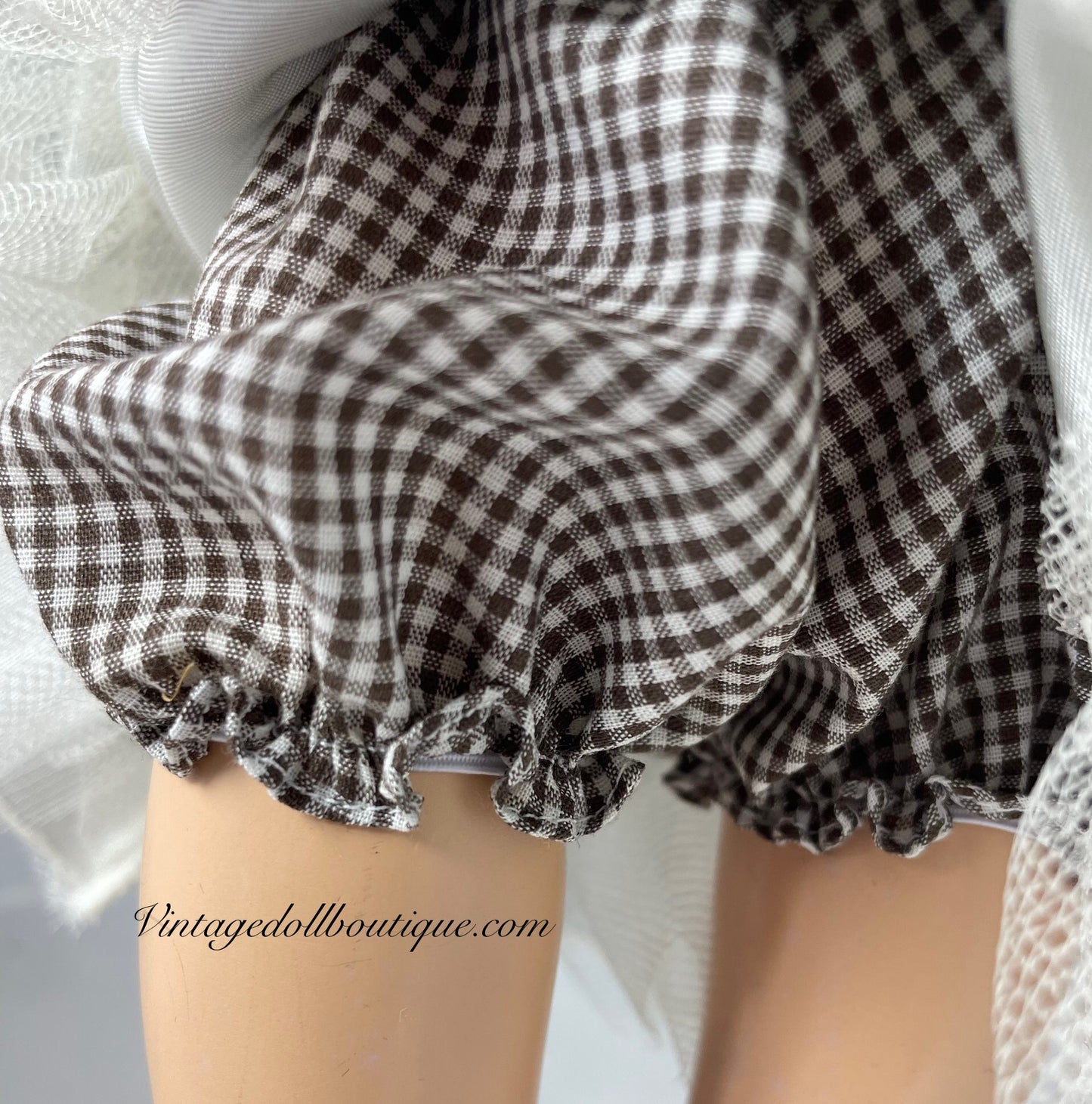 Puppy applique dress for 17/18” Madame Alexander doll