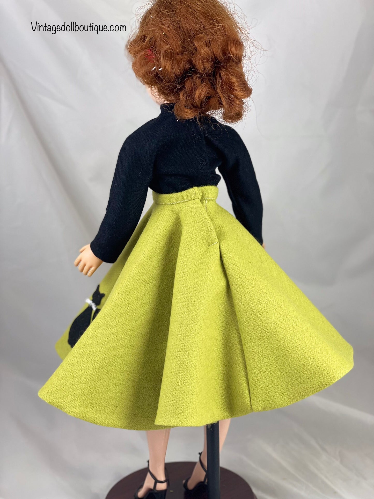 Wool skirt and top for 21” Cissy