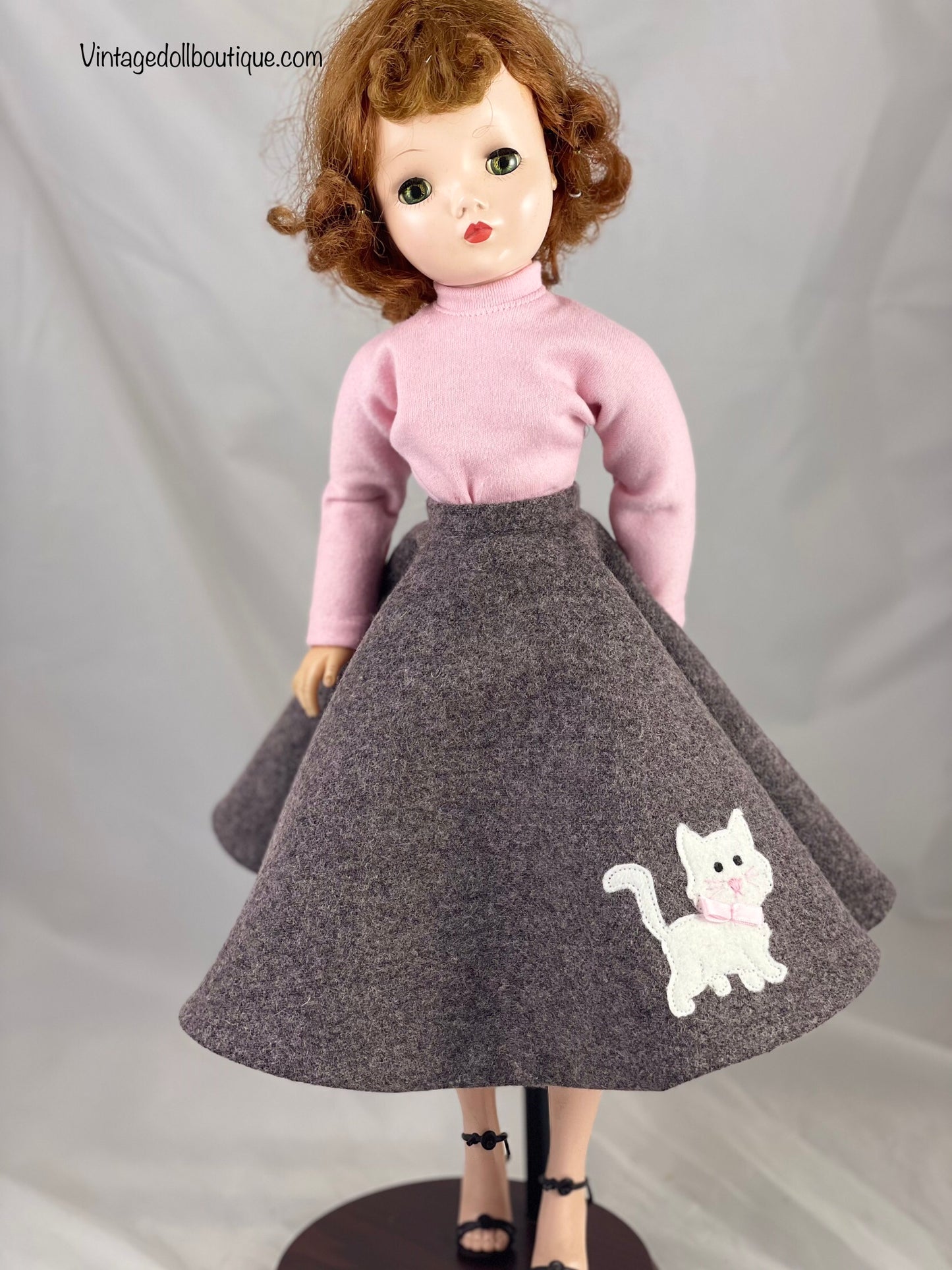 Wool skirt and top for 21” Cissy