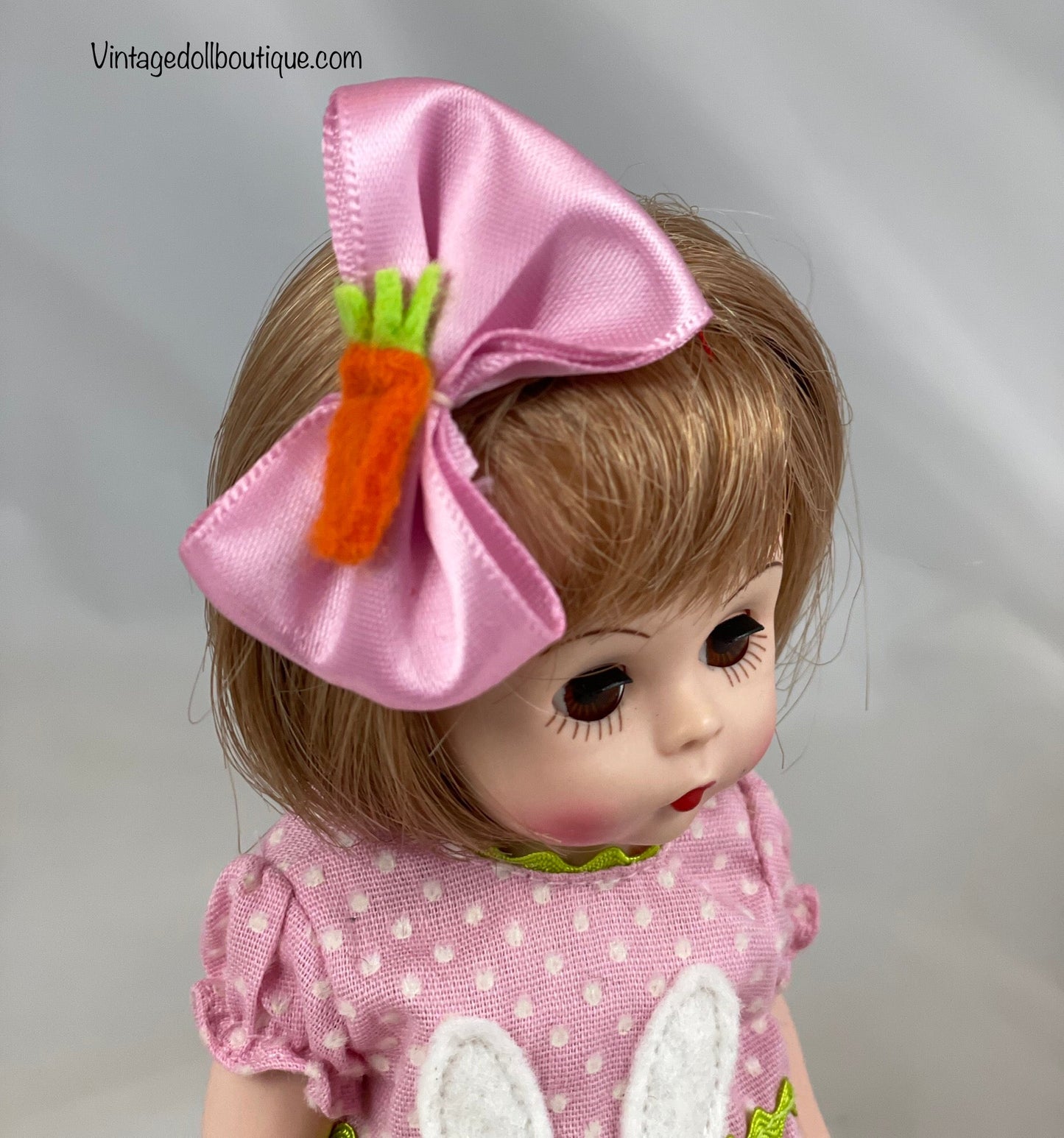 ***reserved for Amy*** Bunny blouse, pants, bows, and shoes for 8” Wendy