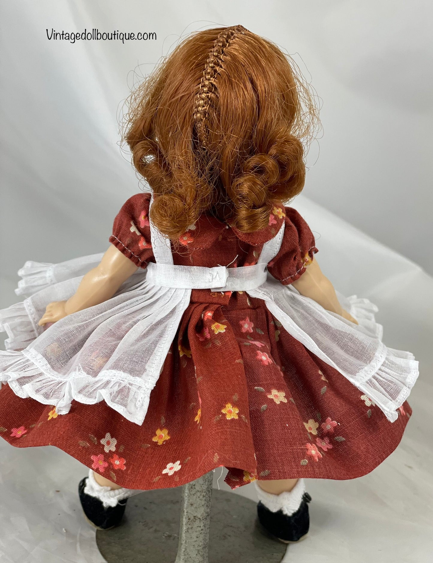dress, pinafore, panties, and petticoat for 8” Alexander-kin wendy