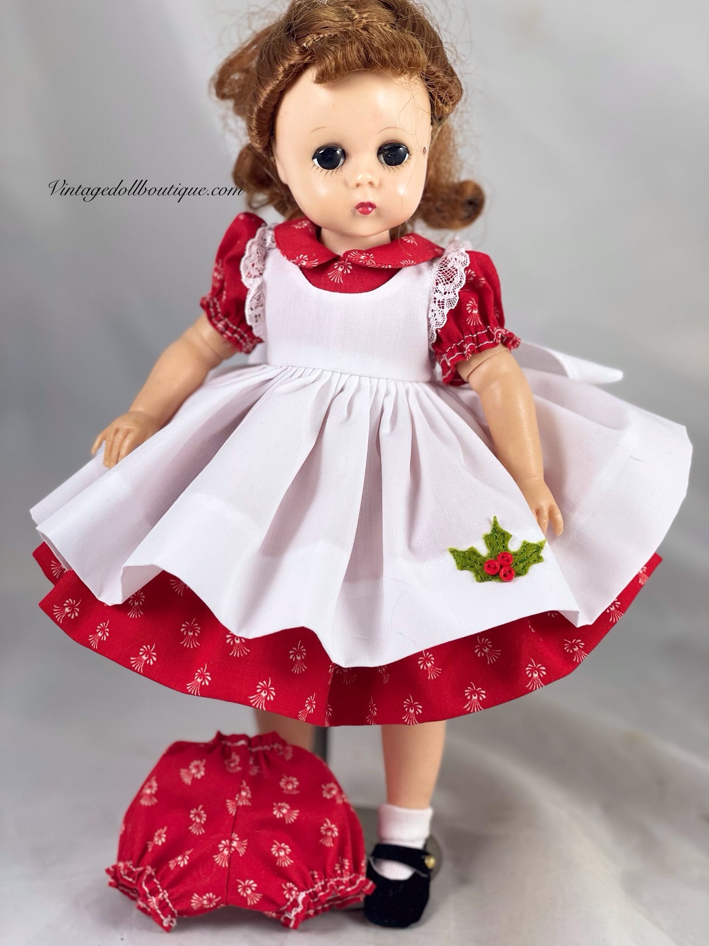 Dress, pinafore, and panties for 11” Lissy