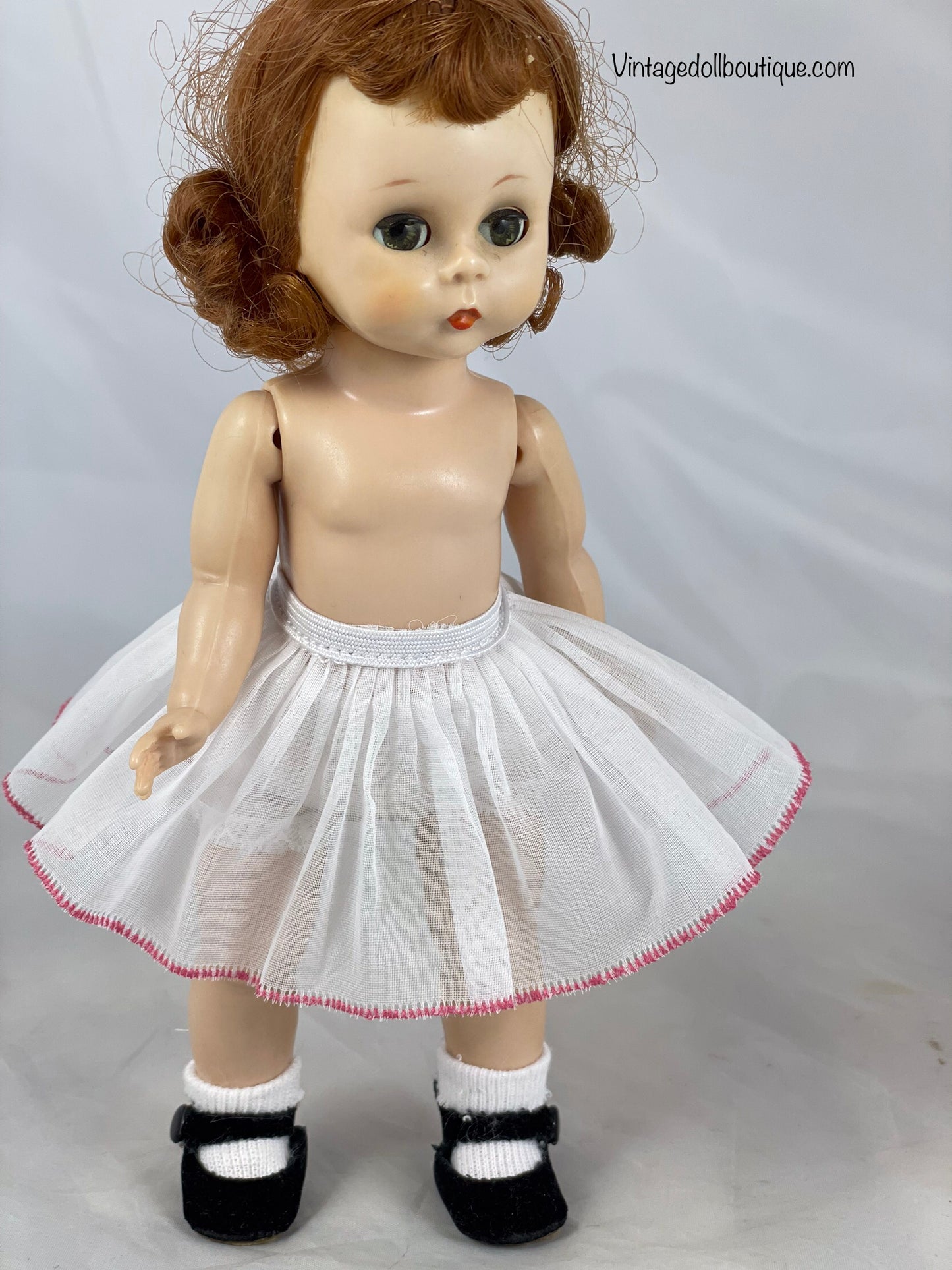 2 1/4” petticoat organdy trimmed