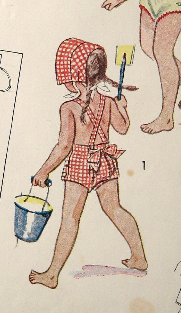 Sunsuit and bonnet for 8” Madame Alexander doll