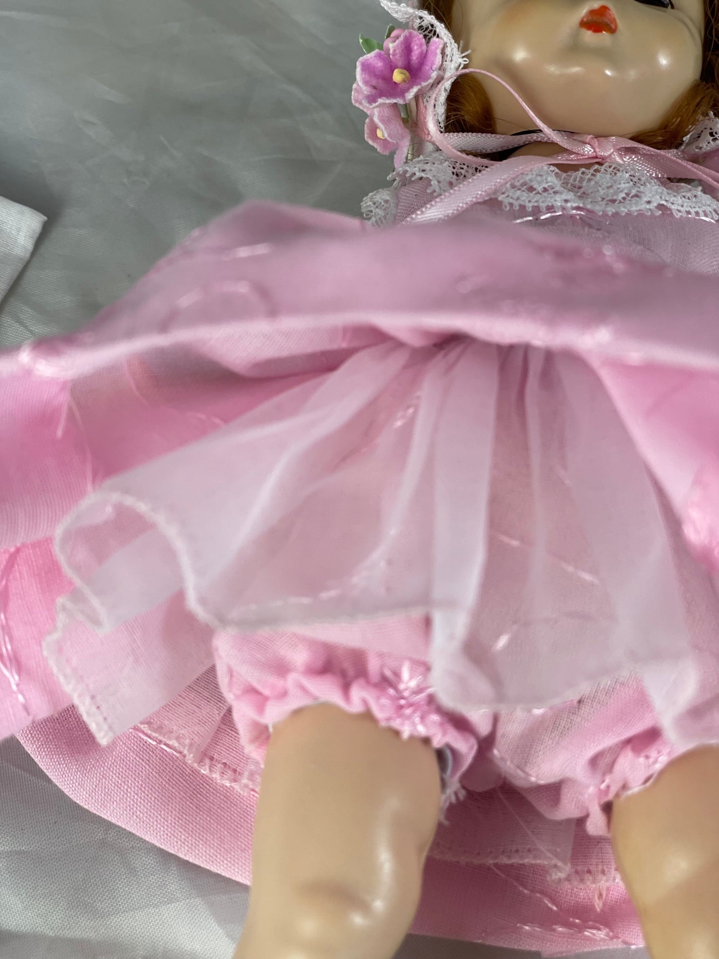 Pink eyelet outfit for 8” Alexander-kin