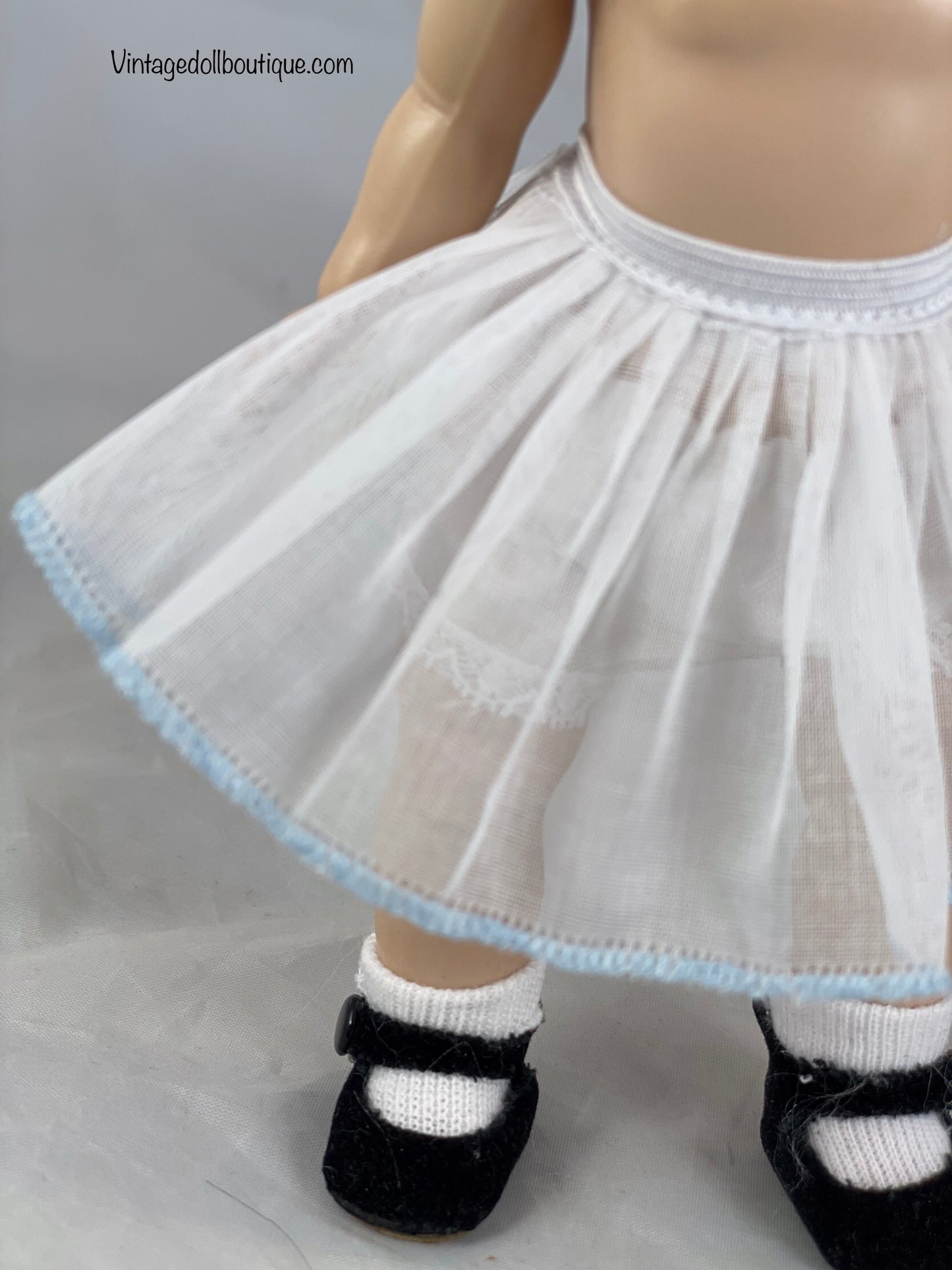 2 1/4” petticoat organdy trimmed