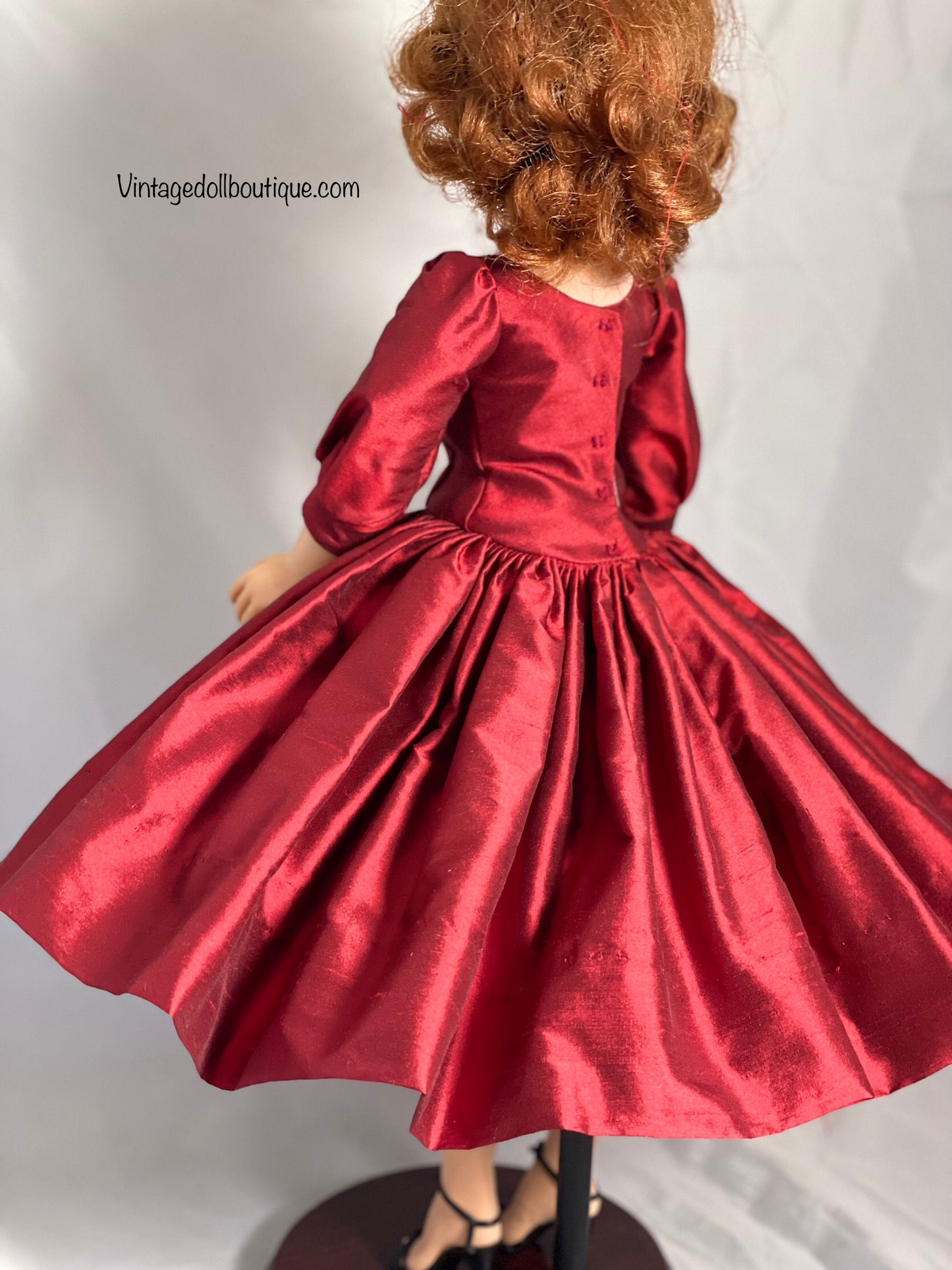 Silk dupioni dress for 21” Cissy **possible restock in jan**