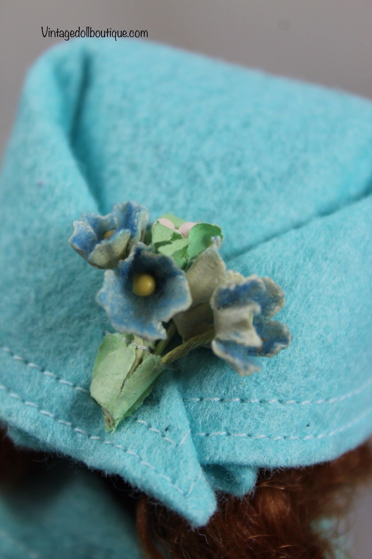 Felt coat and hat set “Alluring Aqua” for 9” Cissette