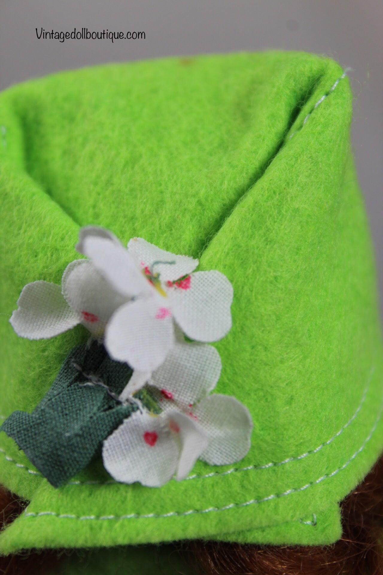 Felt coat and hat set “Chartreause” for 9” Cissette