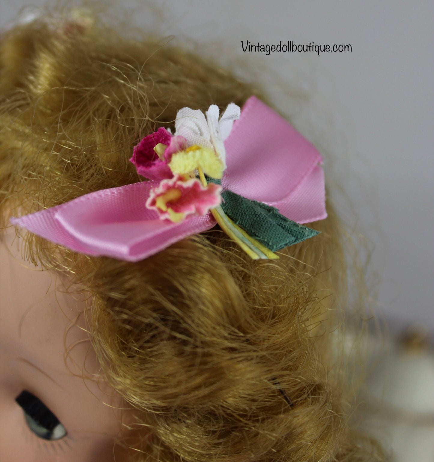 Organdy Dress (Sweet Violet reproduction) and hair accessories for 14” Madame Alexander Doll *reserved*