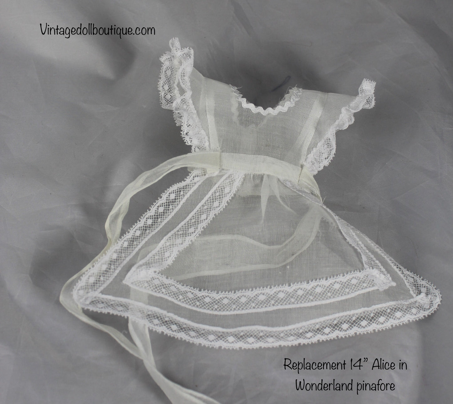 Reproduction 14” Alice in Wonderland pinafore **reserved**