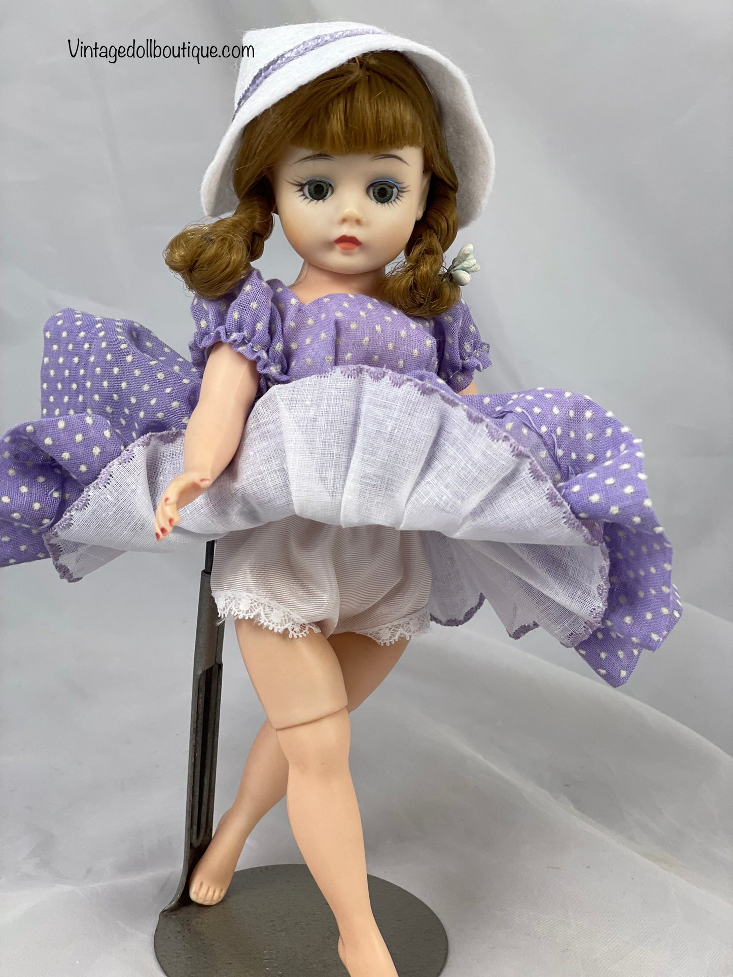 dotted Swiss outfit for 9” Cissette