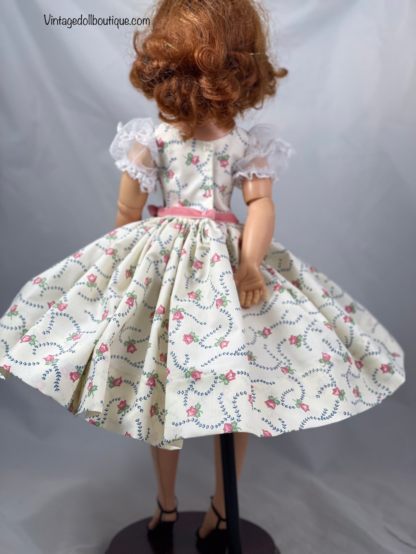 Pink Floral dress for 21” Cissy