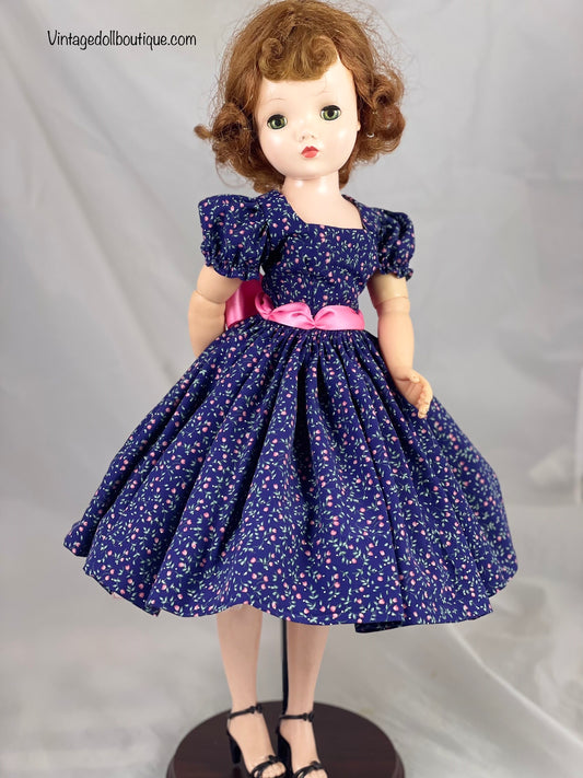 Purple floral  dress for 21” Cissy