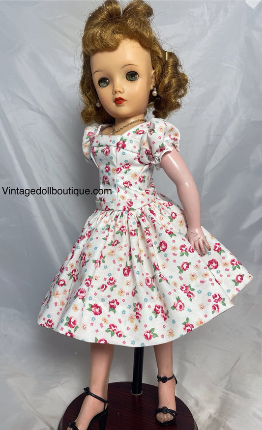 Floral Dress for 18” Miss Revlon