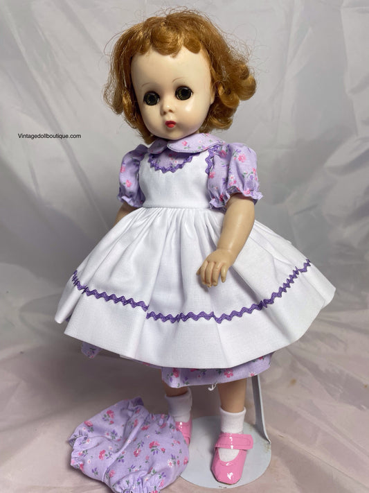 Dress,pinafore, and panties for 11” Lissy