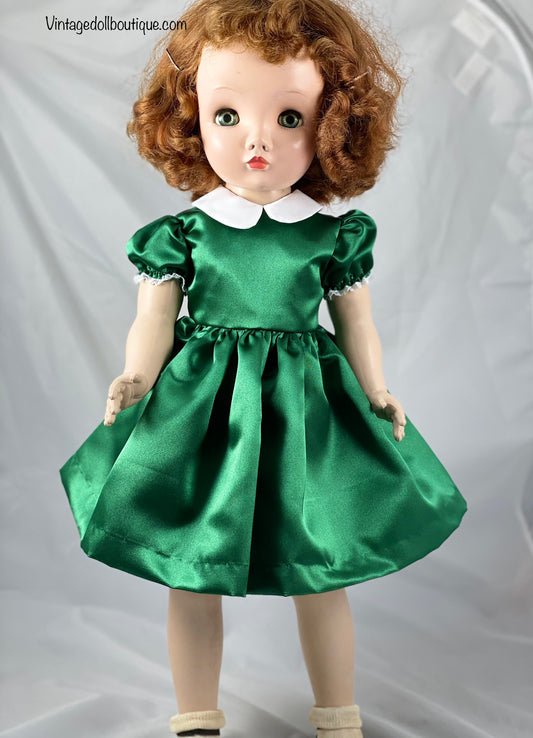 Satin Dress  for 24” Madame Alexander Binnie or Winnie doll