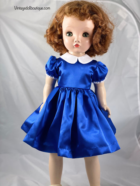 Satin Dress  for 24” Madame Alexander Binnie or Winnie doll