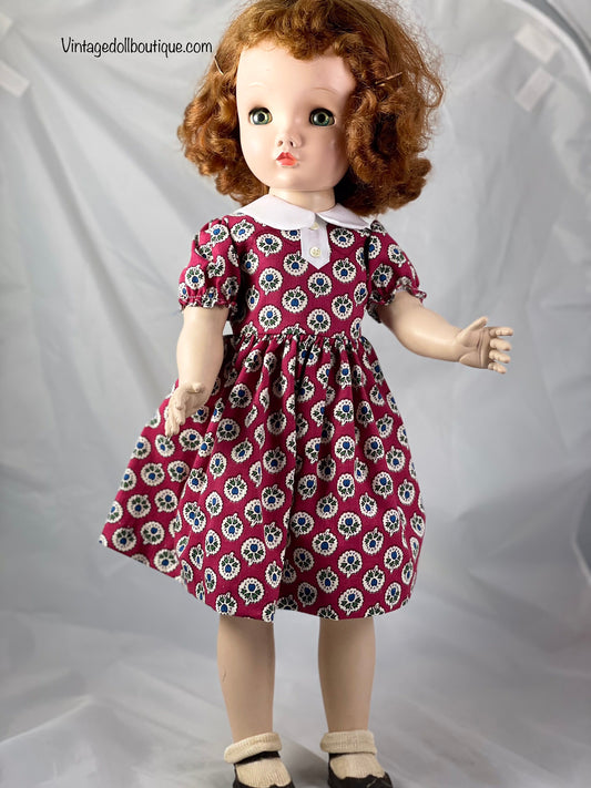 Dress  for 24” Madame Alexander Binnie or Winnie doll