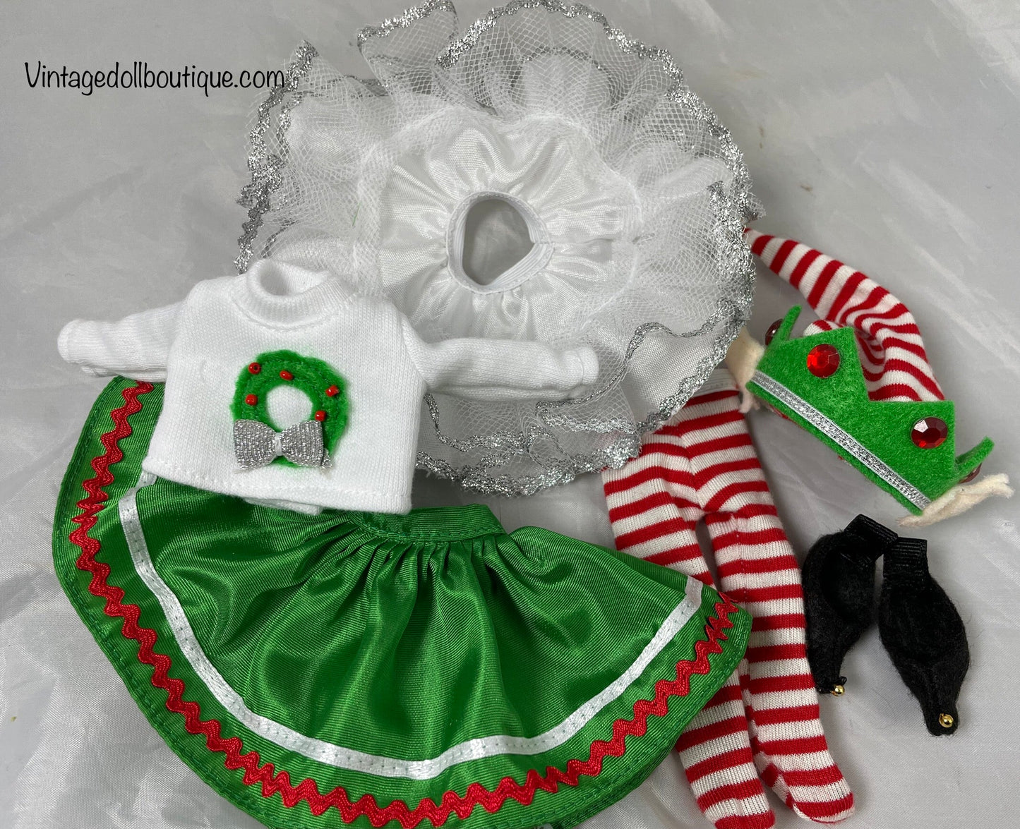 Complete elf outfit for 8” Wendy