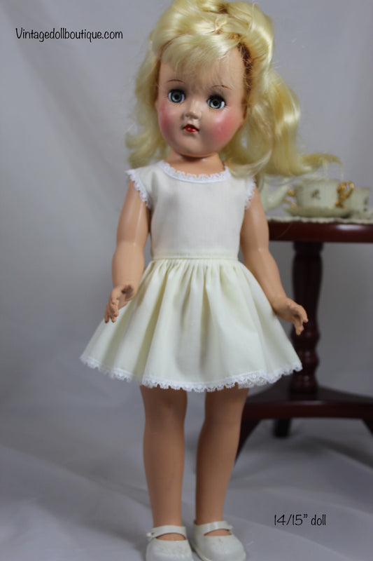 3 1/4” full Slip For 14/15” doll * reserved*