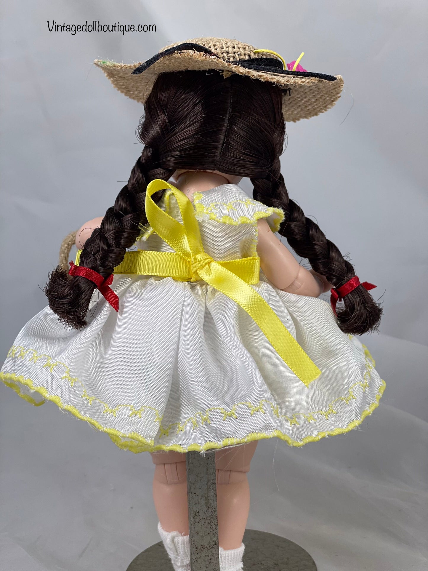 Yellow and white outfit for 8” Alexander-kin