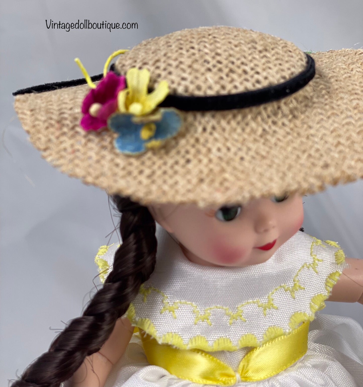 Yellow and white outfit for 8” Alexander-kin