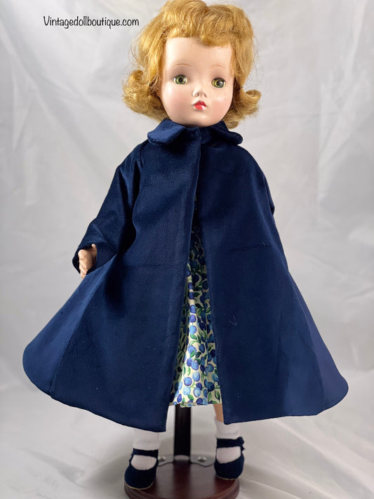 Velveteen Coat for 17/ 18” Madame Alexander Doll