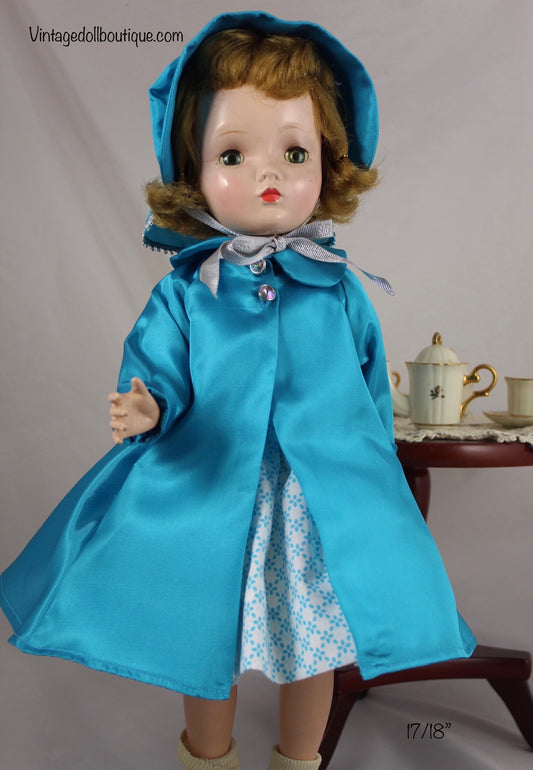 Raincoat and bonnet for 18” Madame Alexander Doll
